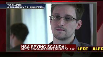 Edward Snowden featured on broadcast station